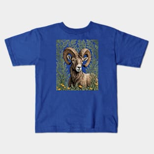 Nevada Desert Bighorn Sheep And Sagebrush 2 Kids T-Shirt